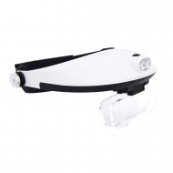Бинокулярные монтажные очки MG81001-G с подсветкой (2 LED)