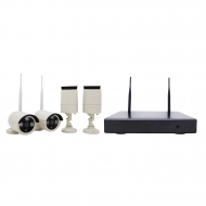 Комплект WiFi видеонаблюдения (регистратор, 4 внешние камеры, блоки питания 2А, мышь)