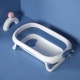 Детская складная ваннa для купания новорожденных Balloon голубая с термочувствительной пробкой